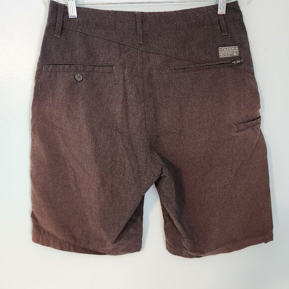 Volcom Shorts True To This Stretch Black Two Tone Faded Size 31 10" Inseam - Picture 2 of 12